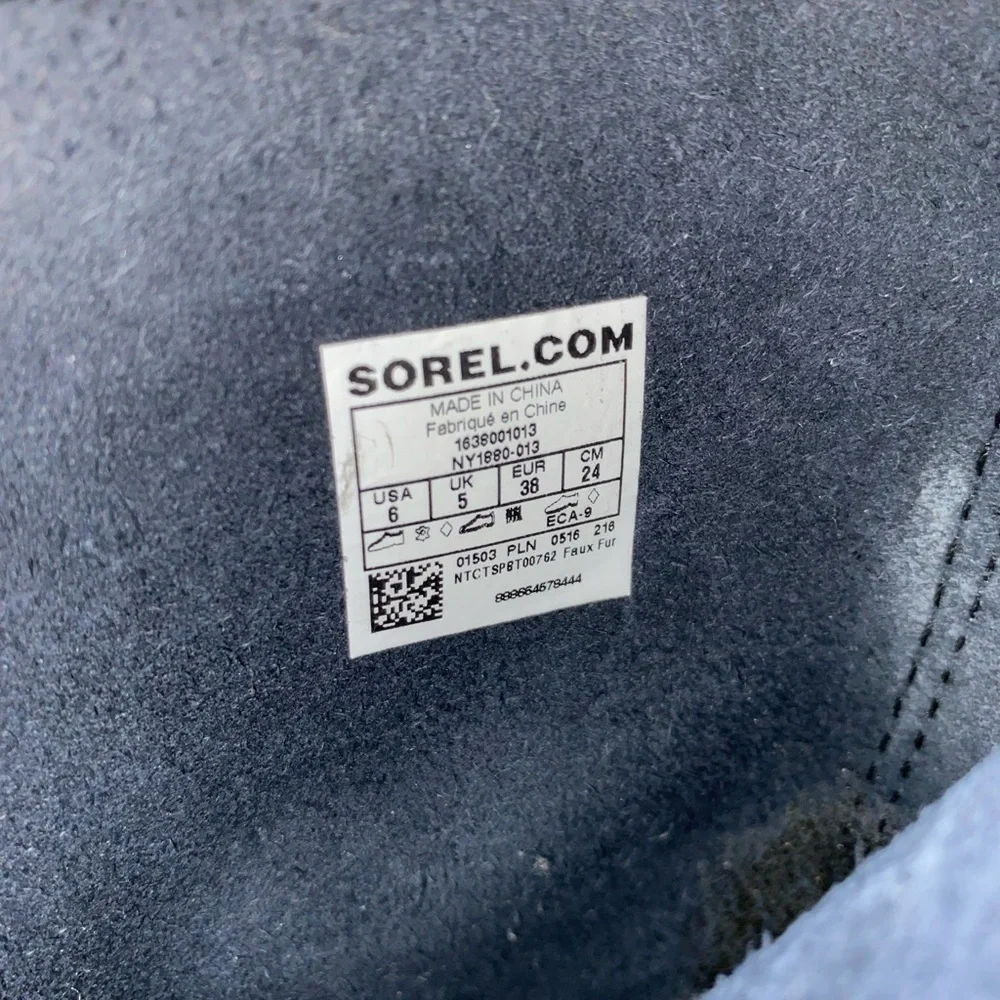 * SOREL Size 6 MEN Brown Outdoor Waterproof Boots without boot liner